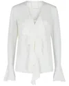 Givenchy 4g Pattern Silk Blouse In White