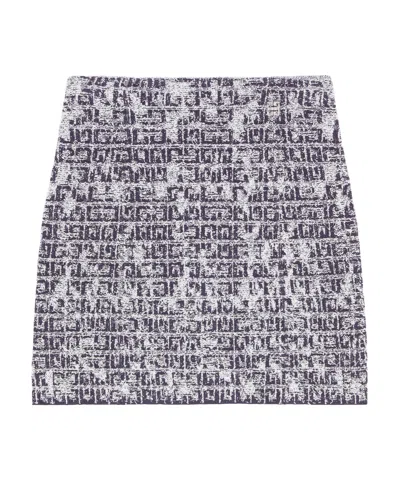 GIVENCHY SKIRT IN 4G TWEED WITH 4G DETAIL