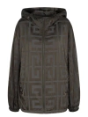 Givenchy 4g-motif Taffeta Jacket In Green