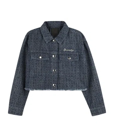 GIVENCHY 4G PATTERNED DENIM JACKET
