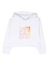 Givenchy 4g Peace And Love Print Hoodie In White