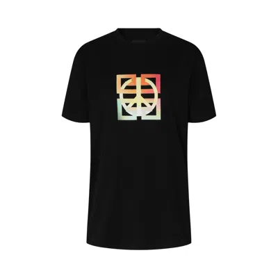 Pre-owned Givenchy 4g Peace Logo Graphic T-shirt 'black' | Women's Size Xl
