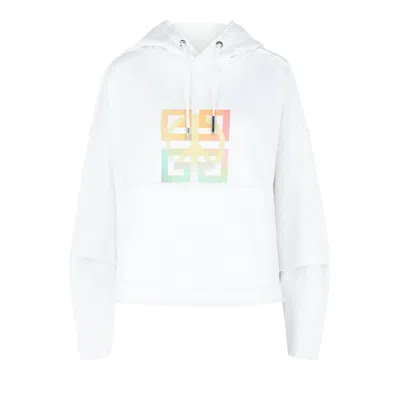 Pre-owned Givenchy 4g Peace-print Hoodie 'white' | Women's Size S