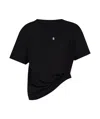 Givenchy 4g Logo Crewneck T-shirt In Black