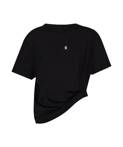 GIVENCHY GIVENCHY 4G PLAQUE CREWNECK T-SHIRT