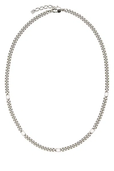 Givenchy 4g Plaque Chain Necklace In Metallic