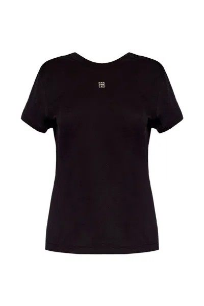 Givenchy Black T-shirt With Embroidered Logo