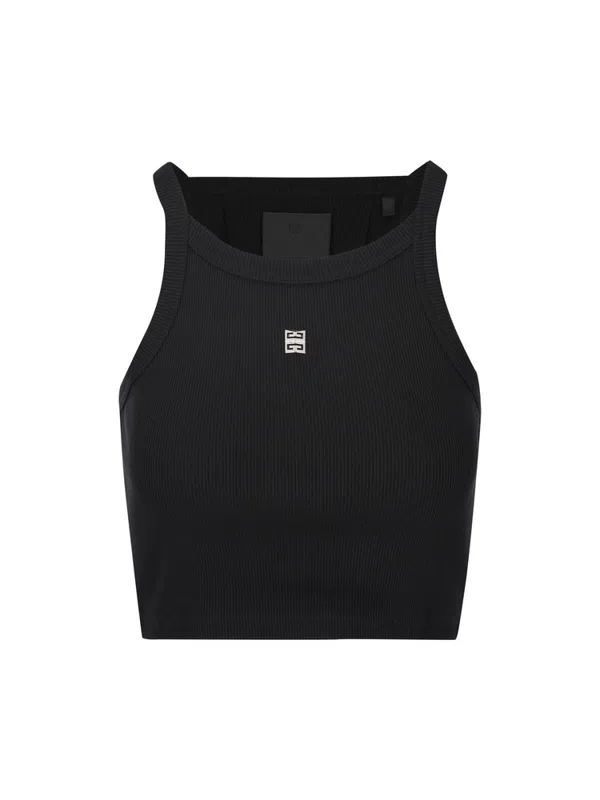 Givenchy White 4G Tank Top