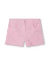 Givenchy 4g-plaque Distressed-effect Shorts In Pink