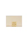 Givenchy 4g Plaque Flap Wallet In Nude