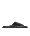 Givenchy 4g Plaque Flat Sandals In Black