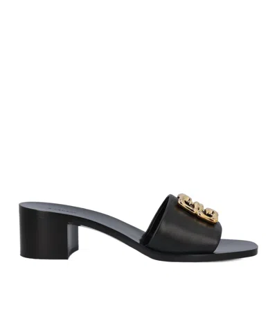 GIVENCHY GIVENCHY 4G PLAQUE HEELED SANDALS
