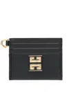 Givenchy 4g Card Holder In Box Leather In Black