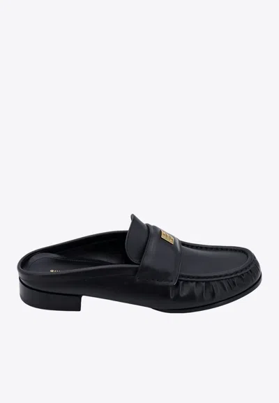 GIVENCHY 4G PLAQUE LEATHER SANDALS