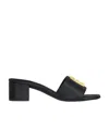 Givenchy 4g Black Mules In Black