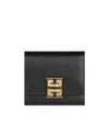 Givenchy 4g-plaque Leather Wallet In Black