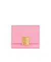 Givenchy 4g-plaque Leather Wallet In Pink