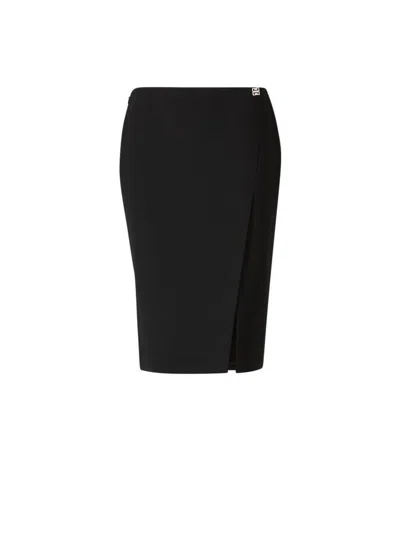 Givenchy 4g Plaque Mini Skirt In Metal Logo On The Front