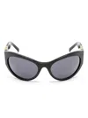 Givenchy 4g-plaque Oversize-frame Sunglasses In Black