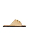 Givenchy 4g Medallion Woven Slide Sandals In Nude