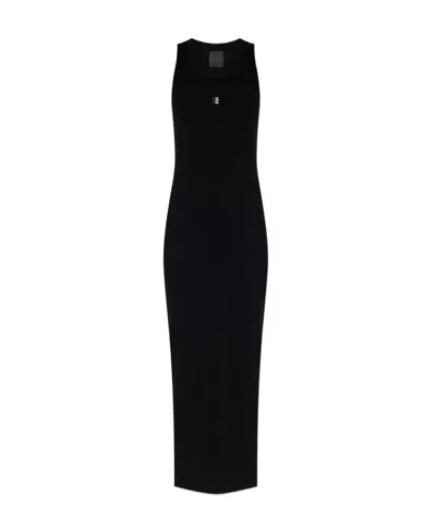 GIVENCHY GIVENCHY LOGO PLAQUE SLIP DRESS