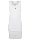 Givenchy Tank Dress In Cotton With 4g Detail In White