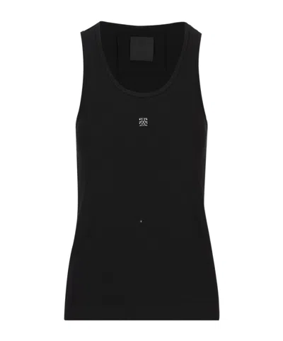 GIVENCHY GIVENCHY 4G PLAQUE RIBBED TANK TOP