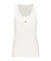 Givenchy Cotton Slim Tank Top In White