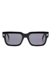 Givenchy 4g-plaque Square-frame Glasses In Black