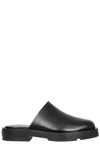 Givenchy Logo Plaque Block-heel Mules In Black