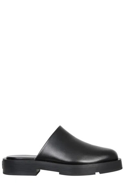 Givenchy Squared Backless Loafer In Black