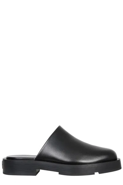 GIVENCHY 4G PLAQUE SQUARETOE MULES