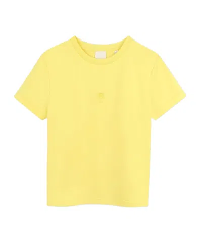 Givenchy 4g-plaque T-shirt In Yellow