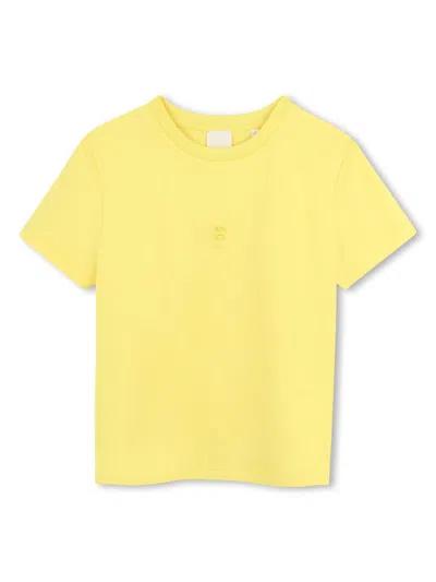Givenchy Kids' 4g-plaque T-shirt In Yellow