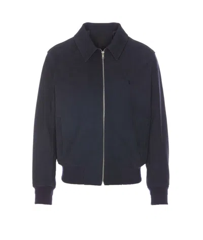 Givenchy Streamlined Ribbed Collar Jacket In Black