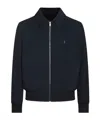 Givenchy Black Leather Jacket In Blue