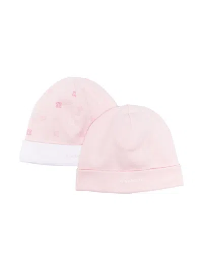 Givenchy Babies' 4g-print Beanie In Pink