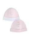 Givenchy 4g-print Cotton Beanie (set Of Two) In Pink