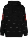 Givenchy 4g-print Cotton Hoodie In Black