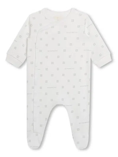 Givenchy Babies' 4g-print Cotton Pyjamas In White