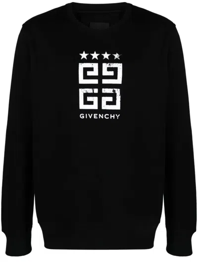 Givenchy 4g-print Cotton Sweatshirt In Black