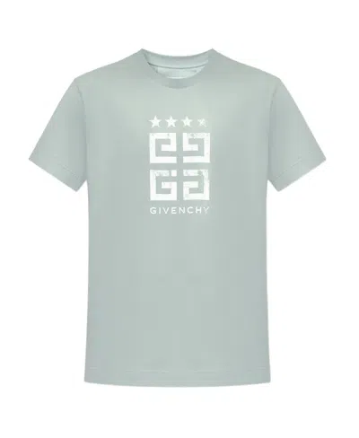 GIVENCHY GIVENCHY FADED 4G LOGO PRINTED CREWNECK T-SHIRT