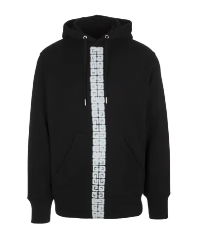 Givenchy 4g Print Drawstring Hoodie In Black