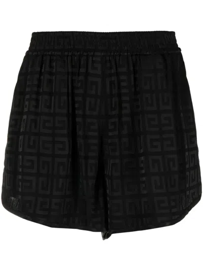 Givenchy 4g-print Mini Shorts In Black