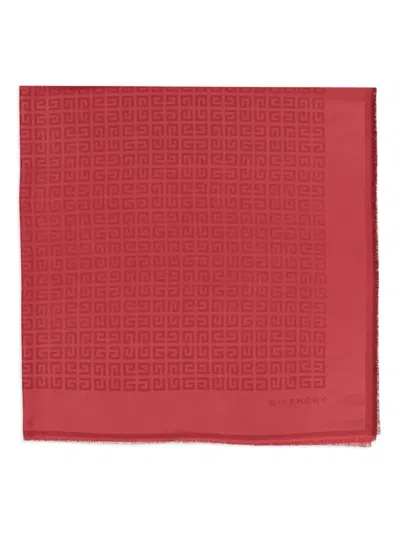 Givenchy Schal Mit 4g-print In Red