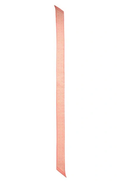 Givenchy 4g Print Silk Twilly Scarf In Pink