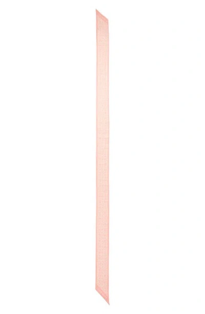 Givenchy 4g Print Silk Twilly Scarf In Pink