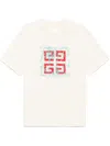 Givenchy Off-white 4g Regular Fit T-shirt In 中性色
