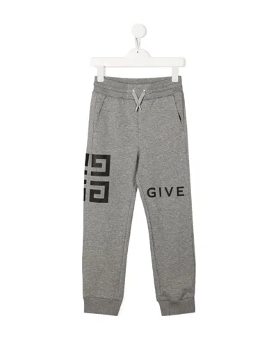 Givenchy 4g Print Track Pants In Gray