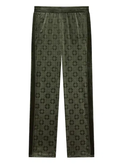 GIVENCHY 4G-PRINT VELVET TROUSERS